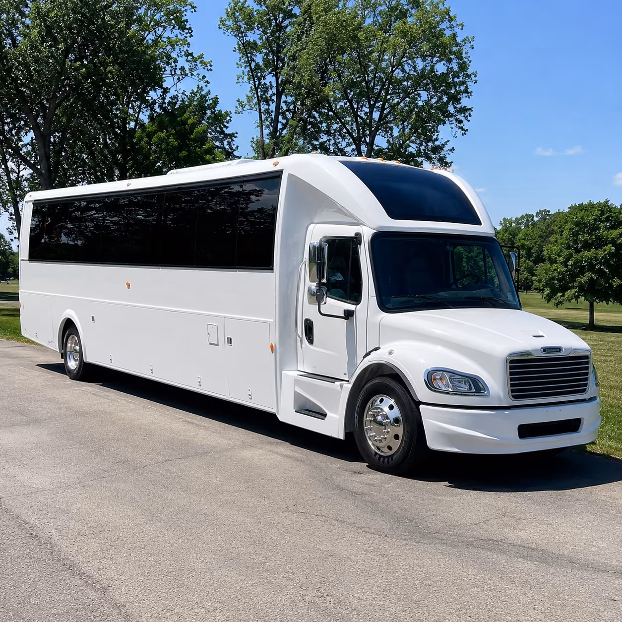 keep the celebration going with a party bus from the ceremony to the after party
