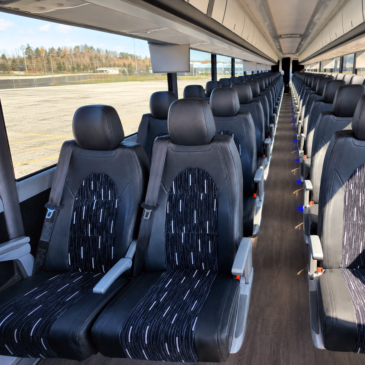 southfield charter bus inside