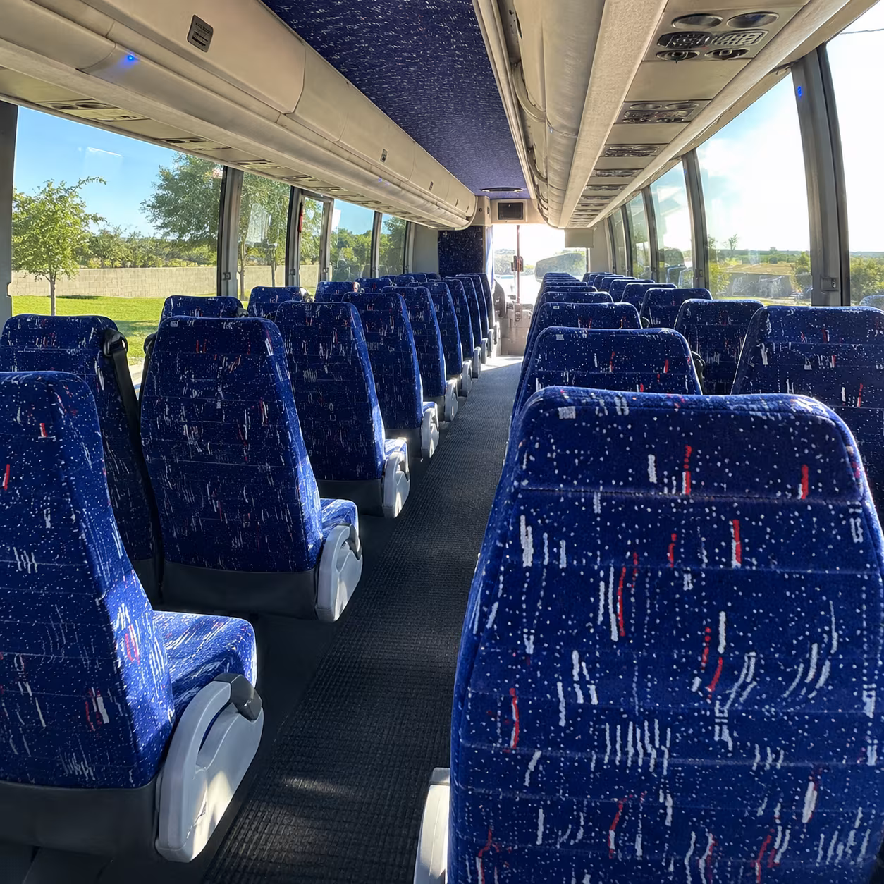 southfield charter bus services inside