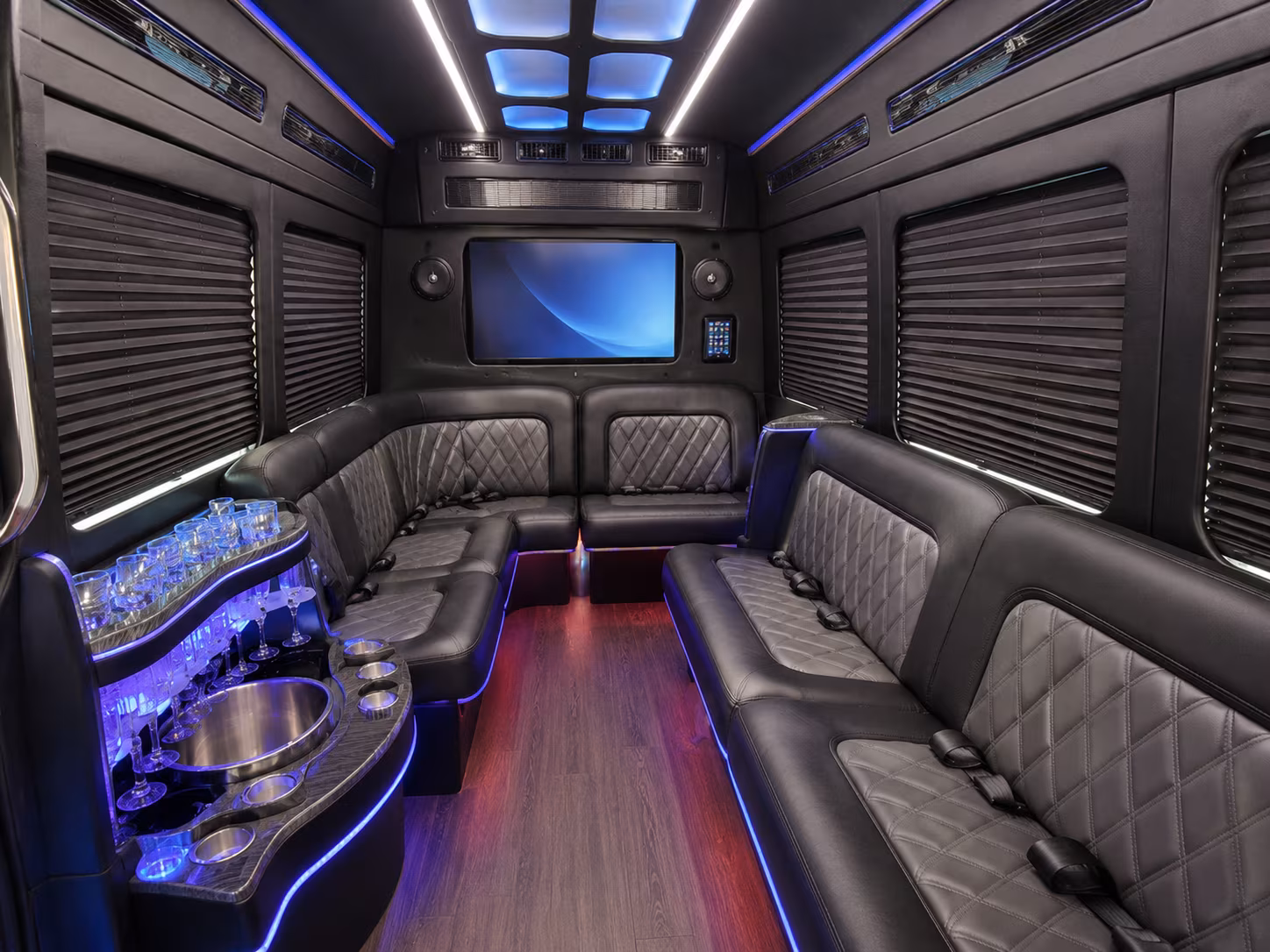 southfield party bus interior